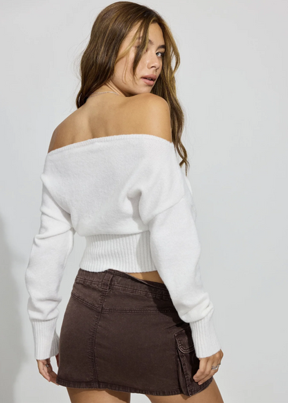 Lush Off-Shoulder Sweater